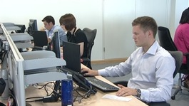 Workers at Deloitte in Cardiff