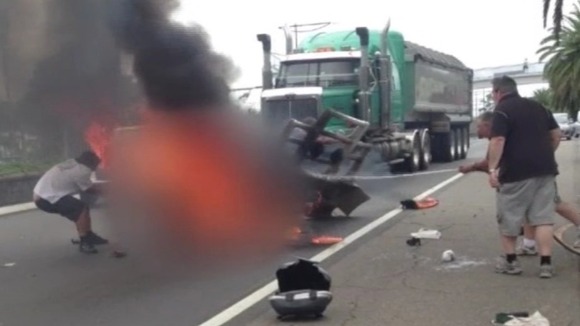 Australian biker crash