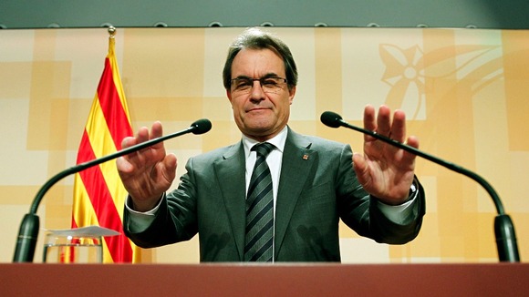 Catalan President Artur Mas during a news conference last week in Barcelona.