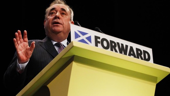 Scotland's First Minister and leader of the Scottish National Party Alex Salmond.