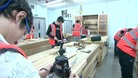 Young people training for work in the construction industry