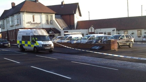The Wheatsheaf pub in Benton, scene of the shooting.