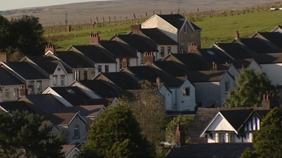 A group of houses