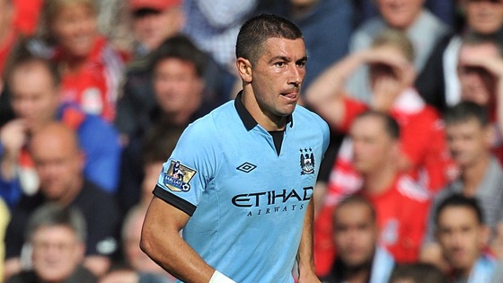 The Manchester City player, Aleksandar Kolarov, who is a Serbian international, is believed to have become involved in an exchange with two spectators holding an Albanian flag.