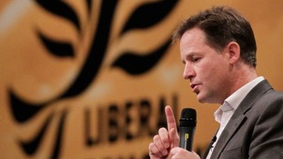 Nick Clegg is due to deliver his speech this morning