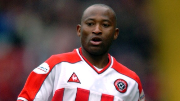 Peter Ndlovu seen playing for Sheffield United