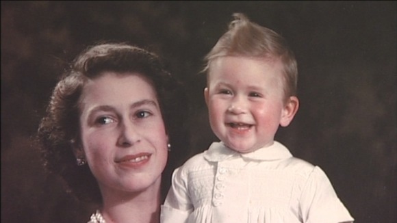 Intimate family portrait of the Queen