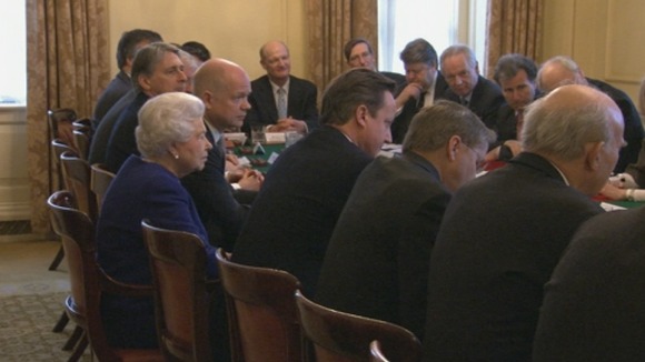 The Queen is not expected to remain for the entirety of Cabinet