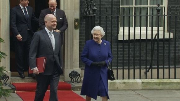 The Queen leaves Downing Street