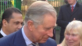 Prince of Wales visits community project.