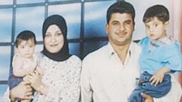 Iraqi prisoner Baha Mousa, pictured with his family.