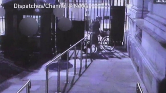 CCTV footage obtained by Dispatches/Channel 4 News was broadcast for the first time