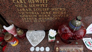 Families gathered at the Hillsborough memorial before travelling to London.