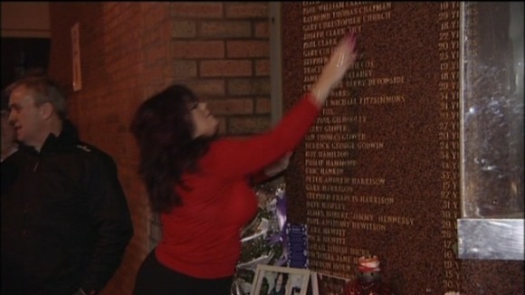 Families paid their respects to loved ones before travelling to London.