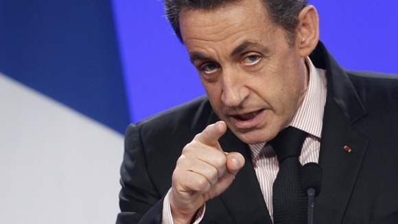 France's President is campaigning for the 2012 presidential elections