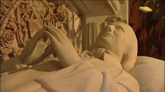 Pugin statue in church