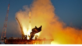 The Soyuz TMA-07M spacecraft departs for the ISS