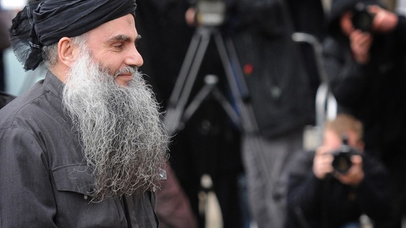 Abu Qatada pictured arriving home in November
