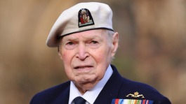 Arctic convoy veteran Commander Eddie Grenfell, 91, from Portsmouth.