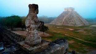 The Mayan temple of Kukulkan in Chichen Itza, Mexico