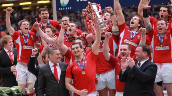 Wales celebrate the 2012 Grand Slam