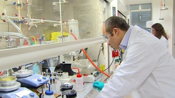 Scientists in the laboratory in Surrey