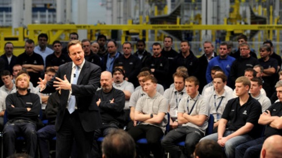 David Cameron at Airbus
