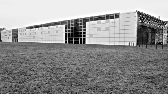 A side view of the Sainsbury Centre