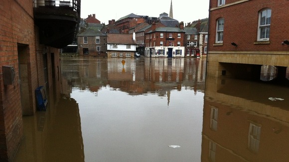 Flooding today in York