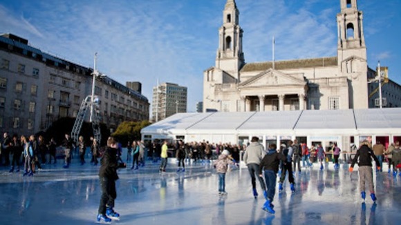 The Ice Cube in Millennium Square, Leeds