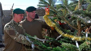 Soldiers and Christmas tree