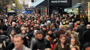 Shoppers on Oxford Street