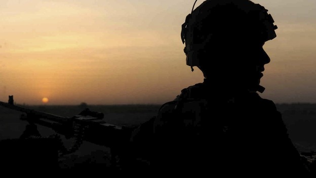 British soldier during an operation in southern Afghanistan