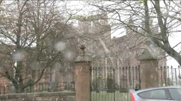 Snow falling