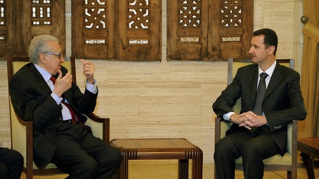 Syria envoy Lakhdar Brahimi met President Assad in Damascus