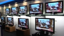 Televisions in a shop.