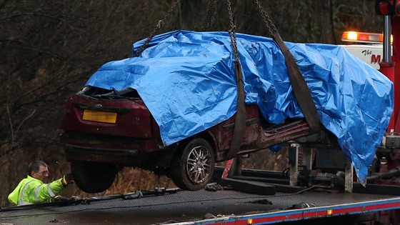 M6 crash scene