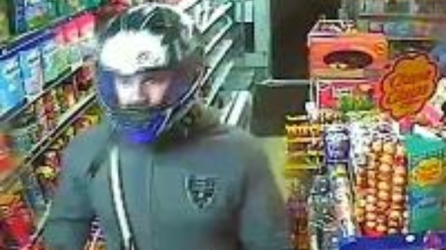CCTV image of robbery suspect