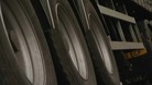 A lorry's wheels