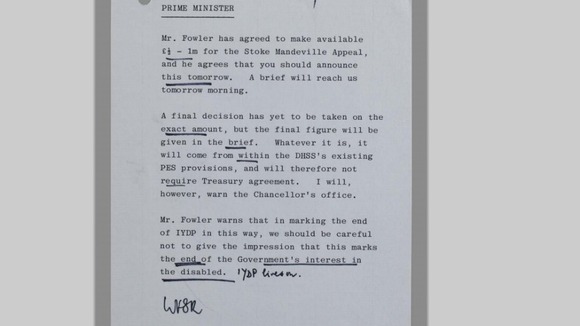 Cabinet Minister Norman Fowler agrees to make funds available for Savile's work on 30th December 1981.