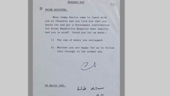 The Prime Minister is asked about her lunch meeting with Savile in 1981.