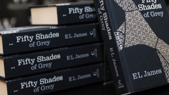 EL James' steamy novel "Fifty Shades of Grey"