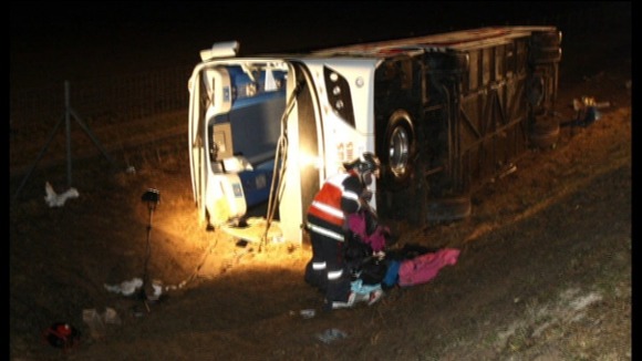 The accident scene