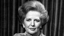 Former British Prime Minister Margaret Thatcher