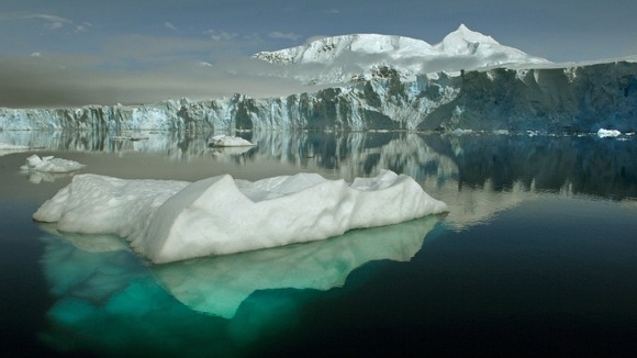 The Sheldon Glacier with Mount Barre, Antarctica