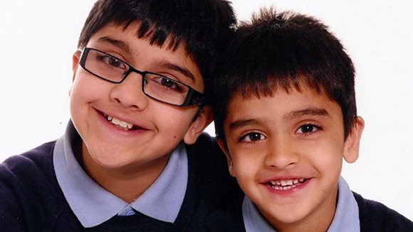 Adnan Habib, 10, and Arsalaan, four