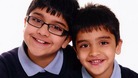Adnan Habib, 10, and Arsalaan, four