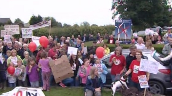 The protest at Cefn Coch