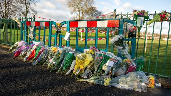 Flowers were left at the spot where in Sheffield where Alan Greaves was attacked