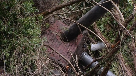 Landslide in Ystalyfera